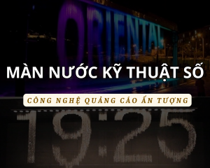 Màn nước chữ – Công nghệ quảng cáo ấn tượng bằng dòng nước