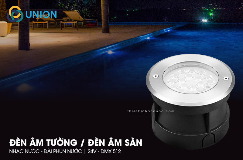 Ứng dụng đèn âm tường nhạc nước trong các dự án thực tế