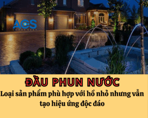 Loại đầu phun nước nào phù hợp cho hồ nhỏ nhưng vẫn tạo được hiệu ứng đẹp mắt?