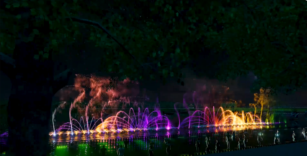 Nghiên cứu hiệu ứng ánh sáng và mô hình vòi phun nước trên hành vi khách tham quan Nguyên tắc phối hợp vòi phun nước trong thiết kế hiệu ứng 3D