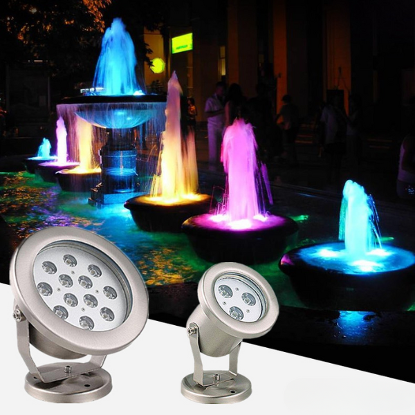 Đèn led âm nước RGB - Giải pháp chuyên dụng cho nhạc nước Vai trò của đèn led âm nước trong thiết kế nhạc nước đa tầng hiệu ứng