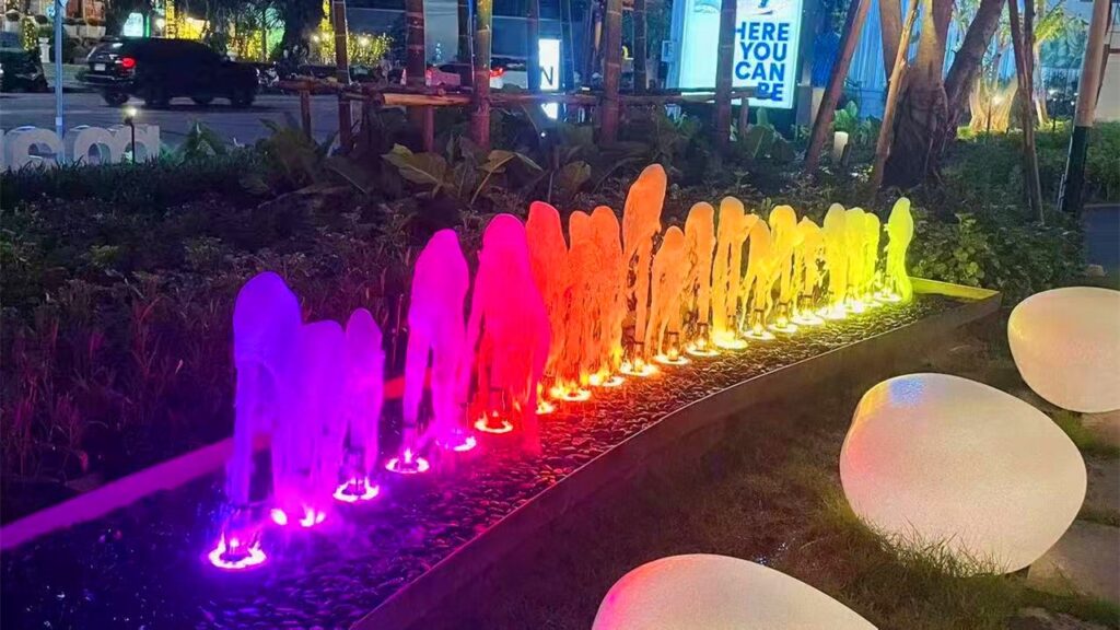 Đèn led âm nước RGB - Giải pháp chuyên dụng cho nhạc nước Đèn led âm nước RGB trong hệ thống nhạc nước hiện đại