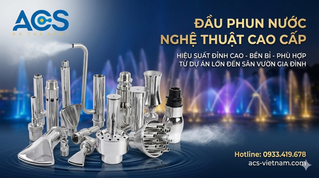 Hồ cá KOI nên lắp đặt vòi phun nước nào cho ấn tượng Vòi phun nước đáp ứng nhu cầu từ kỹ thuật đến người dùng phổ thông