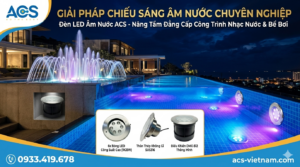 Lắp đặt đèn LED âm nước cho bể bơi