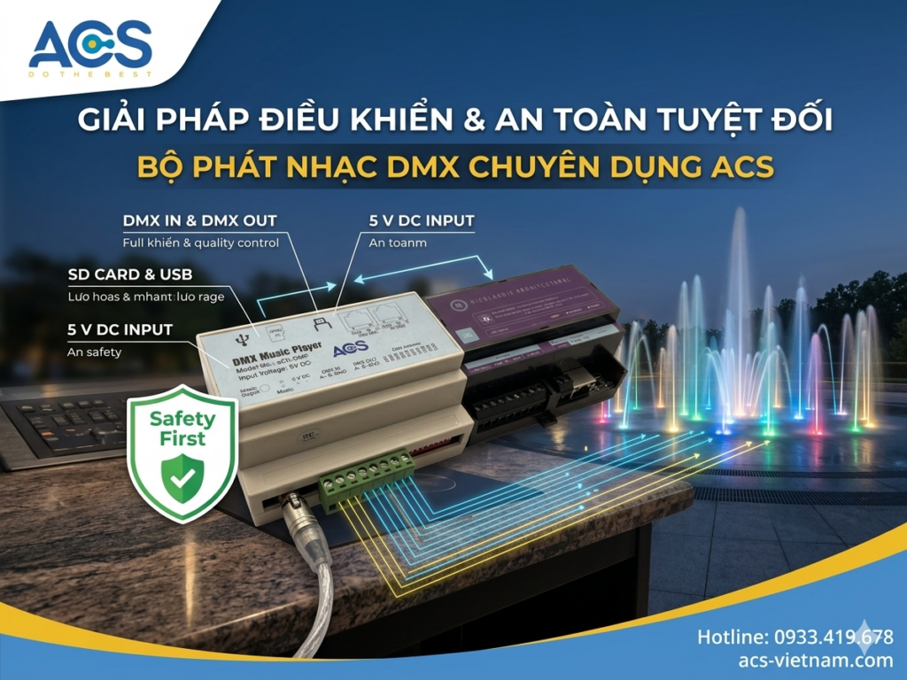 Đặc điểm nổi bật của bộ phát nhạc chuyên dụng Tính an toàn và kiểm soát vận hành trong sàn nhạc nước