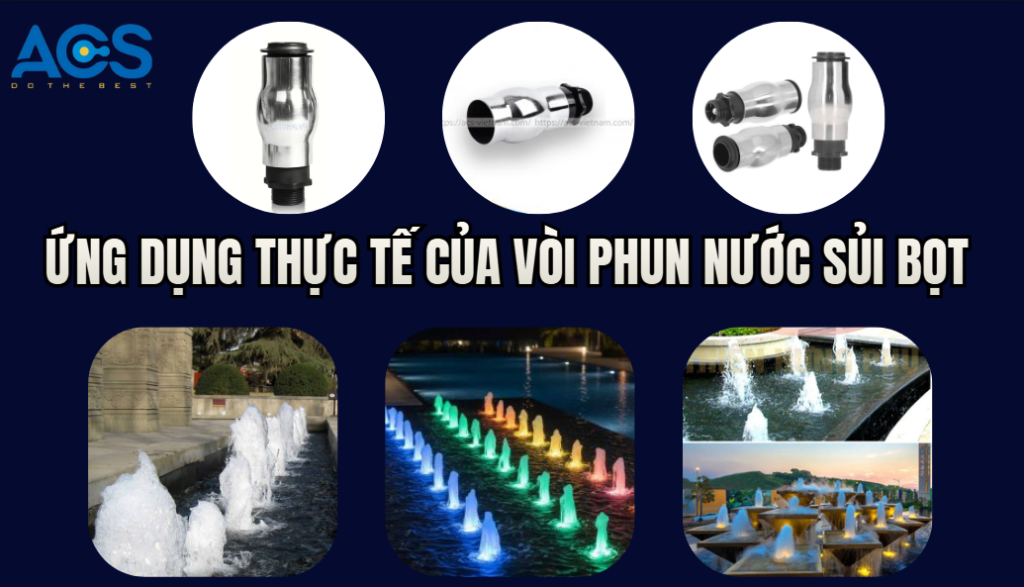Ứng dụng thực tế của vòi phun nước sủi bọt trong công trình