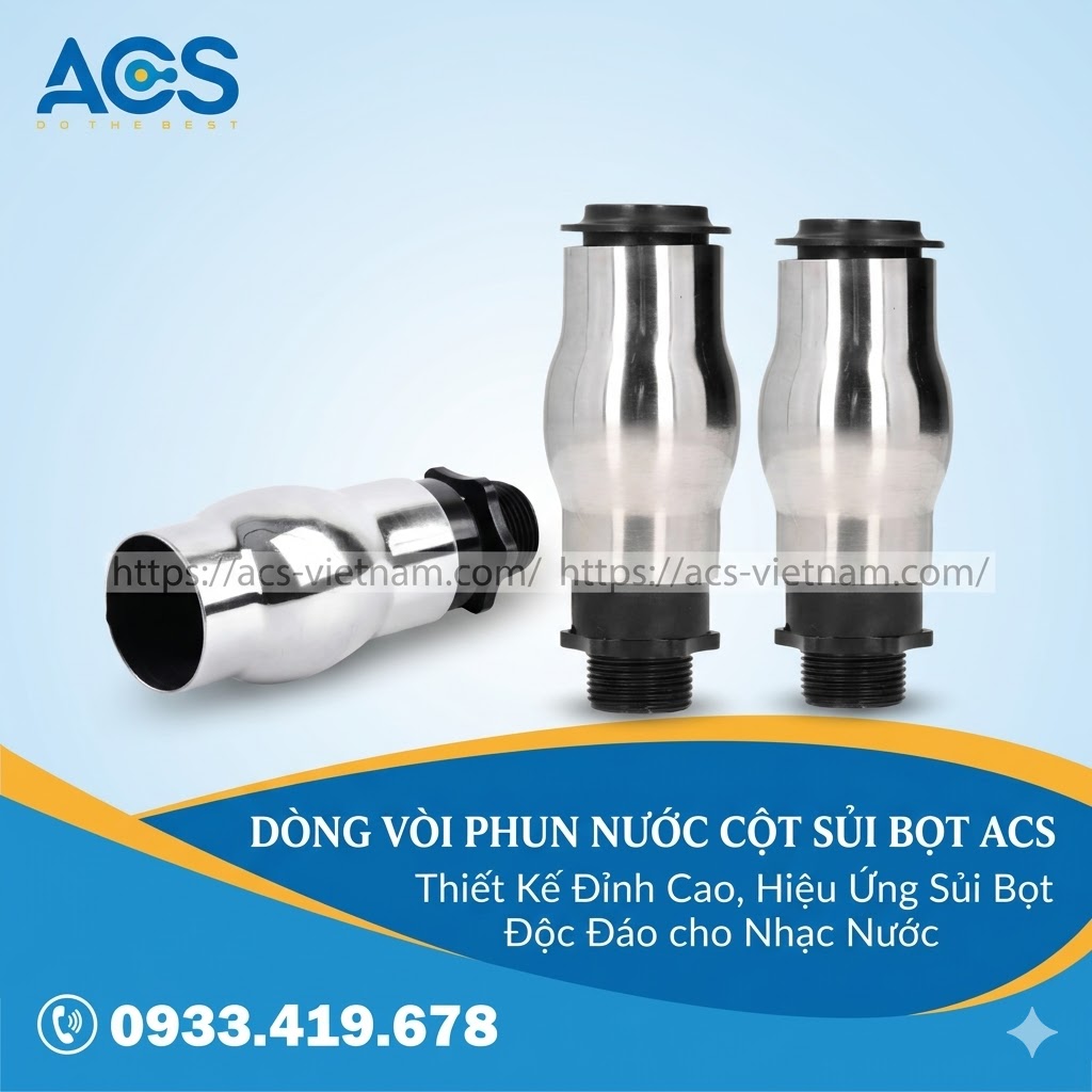 Thông số kỹ thuật và cấu tạo vòi phun nước sủi bọt 