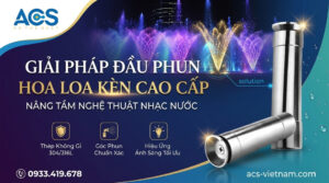 Vòi phun nước dạng hoa loa kèn - Hiệu ứng ấn tượng trong nhạc nước