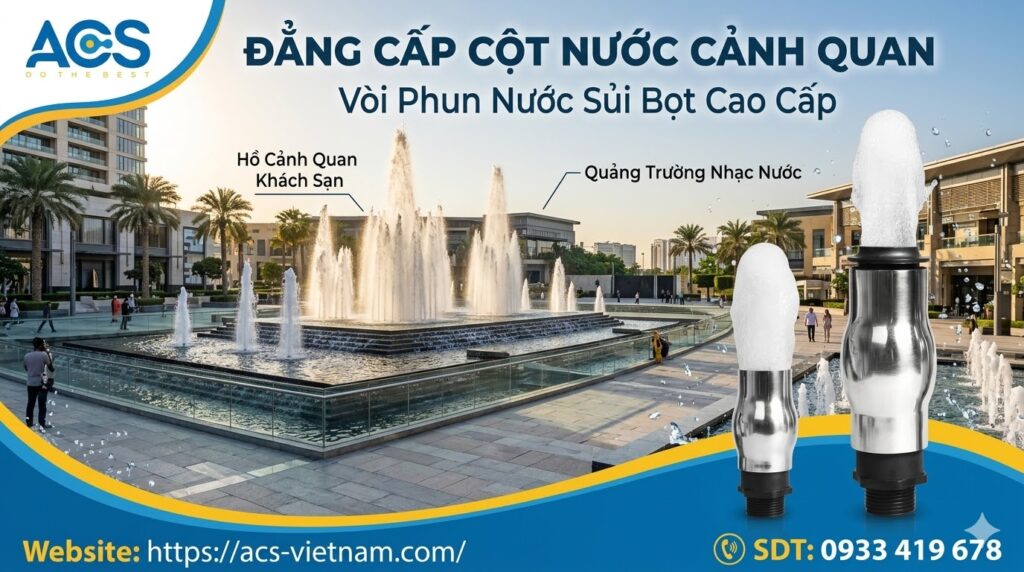 Hiệu ứng vòi phun nước dạng sủi bọt